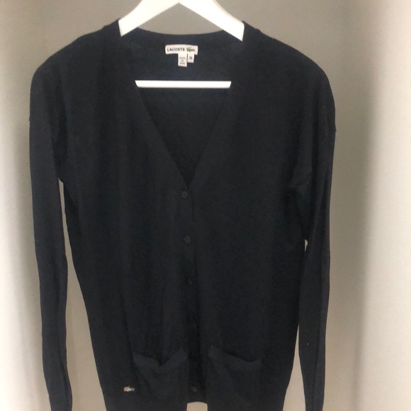 Lacoste v neck cardigan - Picture 1 of 4